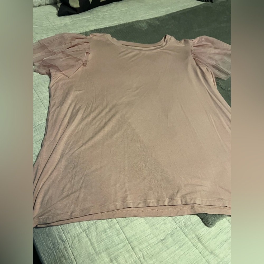 Torrid Blush Pink Short Sleeve Top